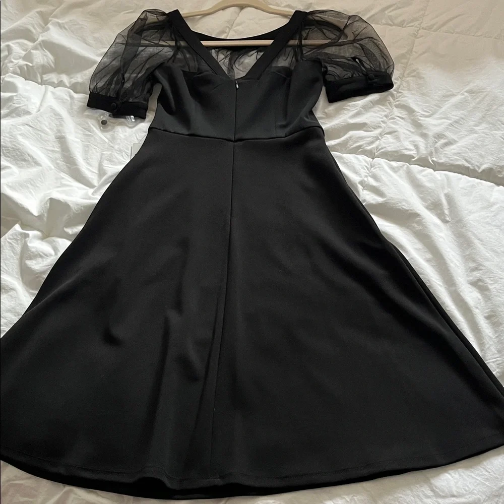 Black Sheer neckline sweetheart Dress aria montgomery in pretty little liars - Picture 9 of 11